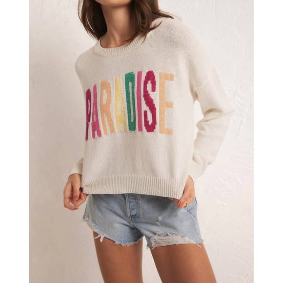 NEW Z SUPPLY paradiso sweater in white - Picture 3 of 5